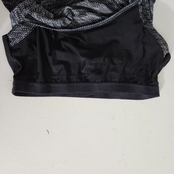 MPG Tennis Dress Womens Medium Black Gray Athletic Sheer Mesh Paneling - Picture 9 of 15